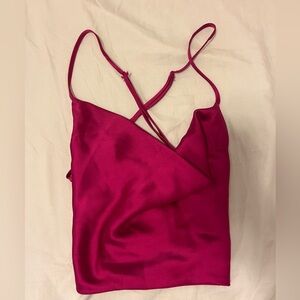 Garage cow neck tank with open tie back